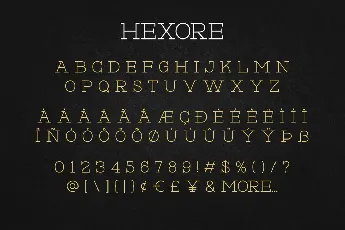 Hexore font