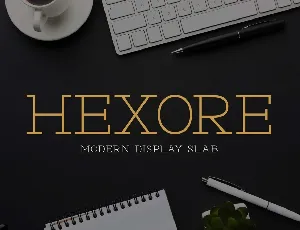 Hexore font