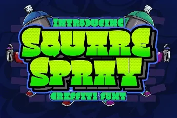 Square Spray font