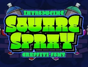 Square Spray font