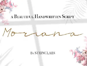 Moriana font