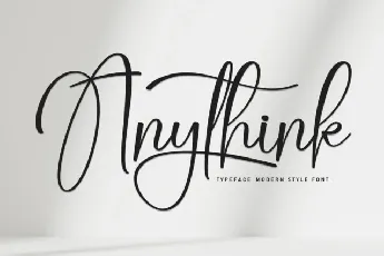 Anythink Script font