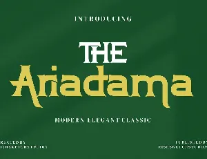 The Ariadama font