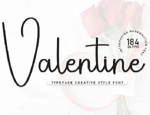 Valentine Handwritten Typeface font