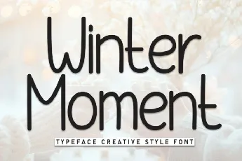 Winter Moment Display font