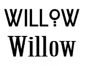 Willow font