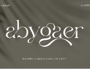 Abygaer font