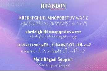 Brandon Selection font