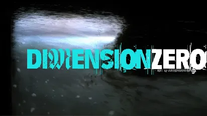 Dimension Zero font