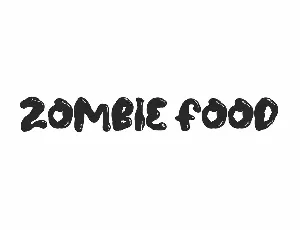 Zombie Food font