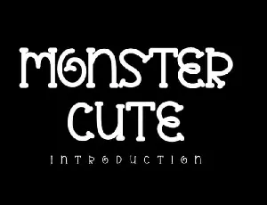 Monster Cute Display font