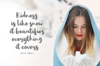 Big Snow Script font