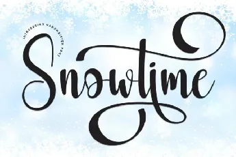 Snowtime Script font