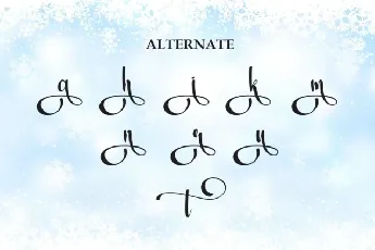 Snowtime Script font