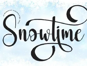 Snowtime Script font