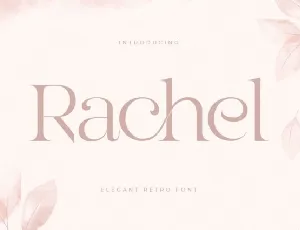 Rachel font