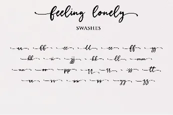 feeling lonely font