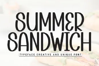 Summer Sandwich Display font