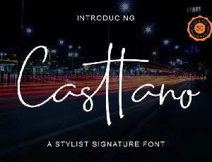 Casttano Handwritten font