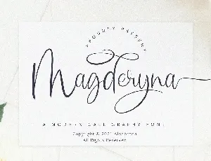 Magderyna font