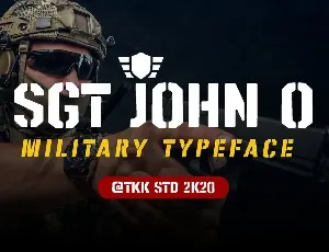 SGT Jhon O font