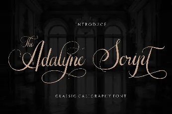 The Adelyne Script font