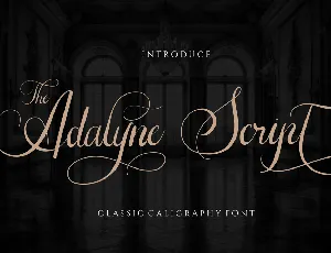 The Adelyne Script font