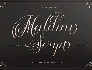 Maldini Script font