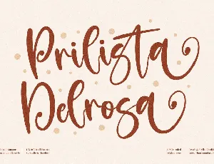 Prilista Delrosa font