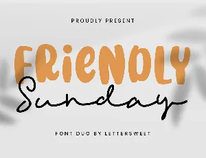 Friendly Sunday Sans font