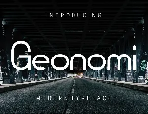 Geonomi font