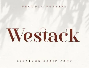 Westack font