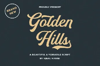 Golden Hills Script font