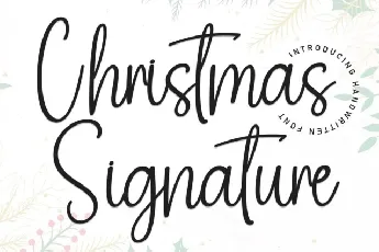 Christmas Signature font