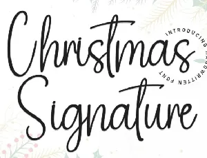 Christmas Signature font
