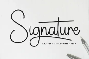 Signature Script Typeface font