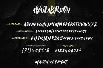 Availa Brush font