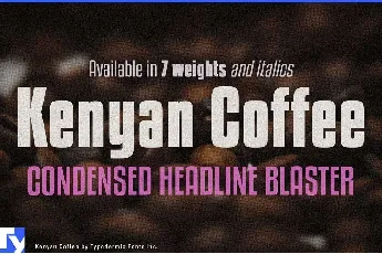 Kenyan Coffee font