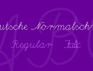 Deutsche Normalschrift font