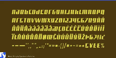 Mister Firley font