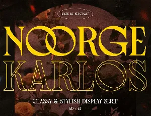 Noorge Karlos font