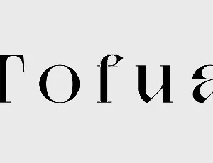 Tofua font