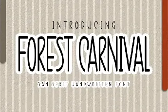 Forest Carnival Script font