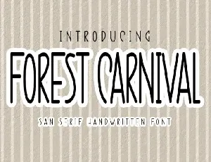Forest Carnival Script font