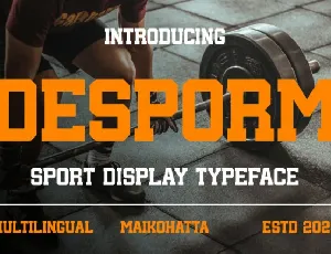 Desporm font