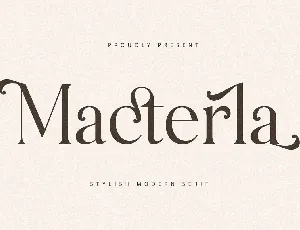 Macterla font