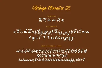 Archiga font