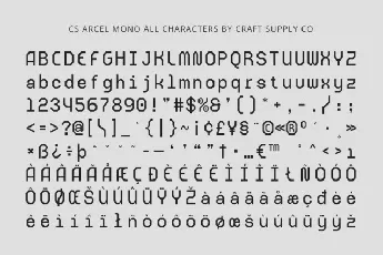 CS Arcel Mono font