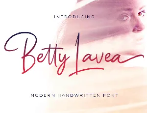 Betty Lavea font