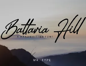 Battavia Hill font